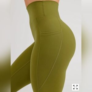 Buffbunny olive pocket leggings